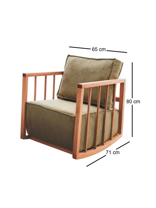 Atelier Del Sofa Silla Alada Khaki